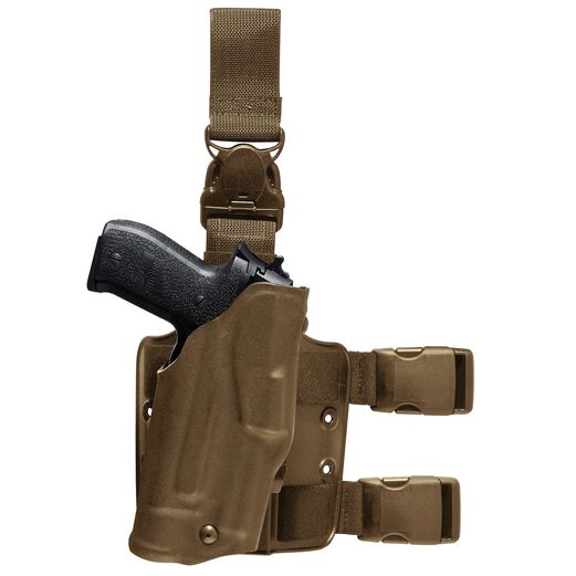 Safariland Model 6355 ALS Tactical Holster with Quick-Release Leg Harness for Glock 17 w/ Light