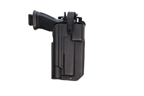 Comp-Tac Blue Duty Holster Series Optics Covered