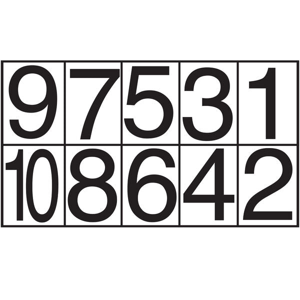 Lightning Powder LARGE ADHESIVE PHOTO NUMBERS B