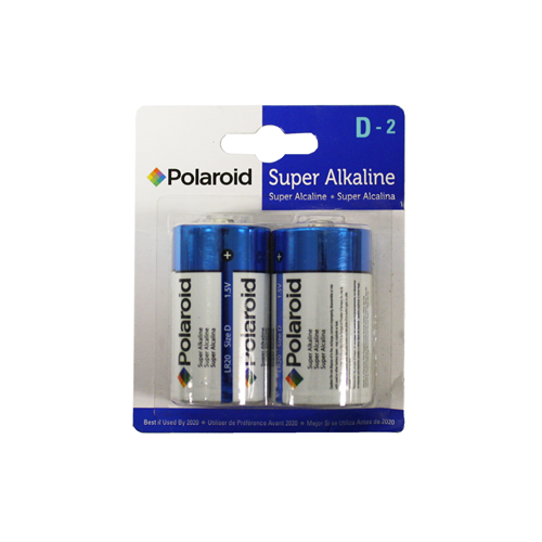 Polaroid 2-Pack D Cell