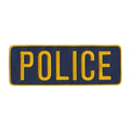 Hero's Pride POLICE Back Patch - Gold/Navy - 11''x4''