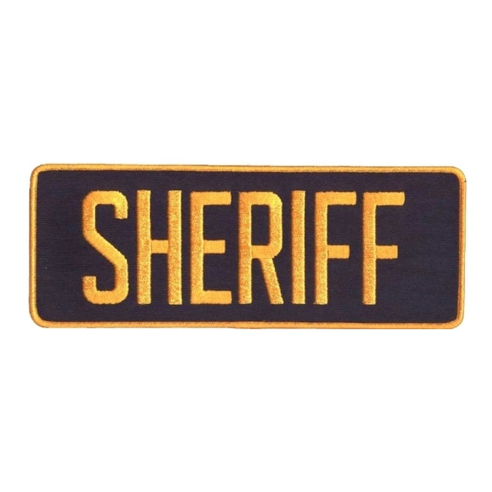Hero's Pride SHERIFF Back Patch - Gold/Navy - 11''x4'' (5260)
