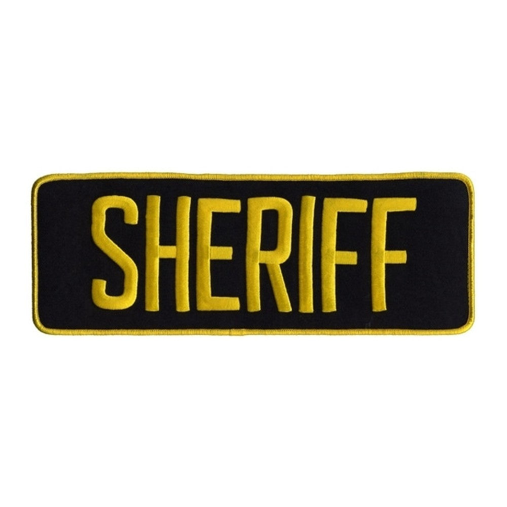 Hero's Pride SHERIFF Back Patch - Gold/Navy - 11''x4'' (5243)