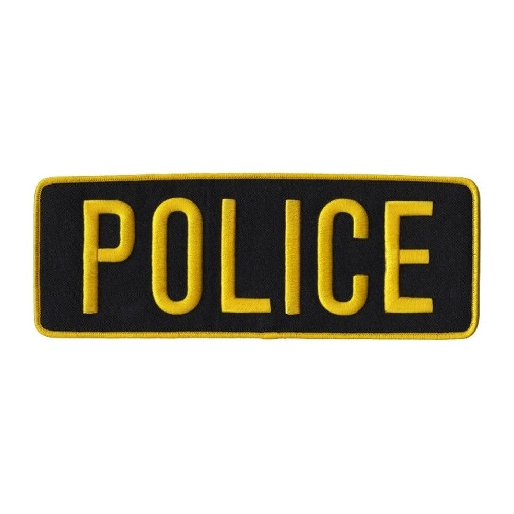 Hero's Pride POLICE - Gold/Black - 11''x4''