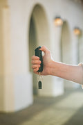 Sabre COPS Pepper Gel w/ Quick Release Whistle Keychain - Black