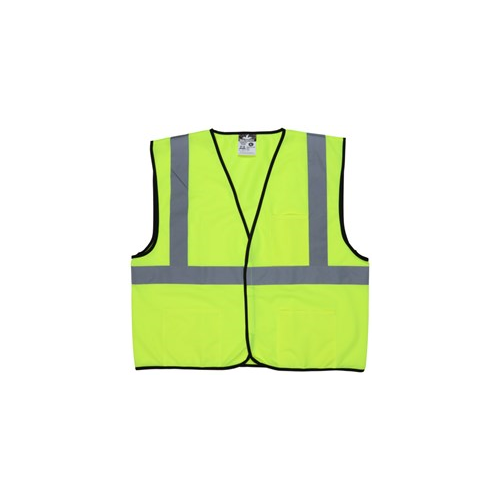 MCR Safety Class 2 Solid Lime Safety Vest