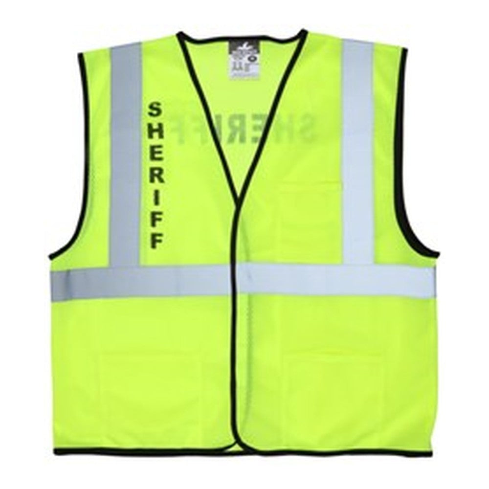 MCR Safety Hi Vis Reflective Lime Safety Vest
