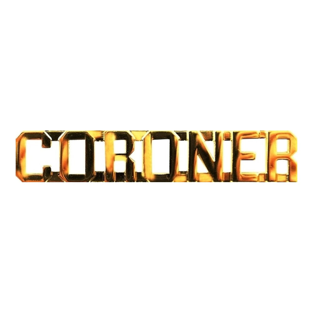 Hero's Pride CORONER Metal Letters 3/8' High - Pair