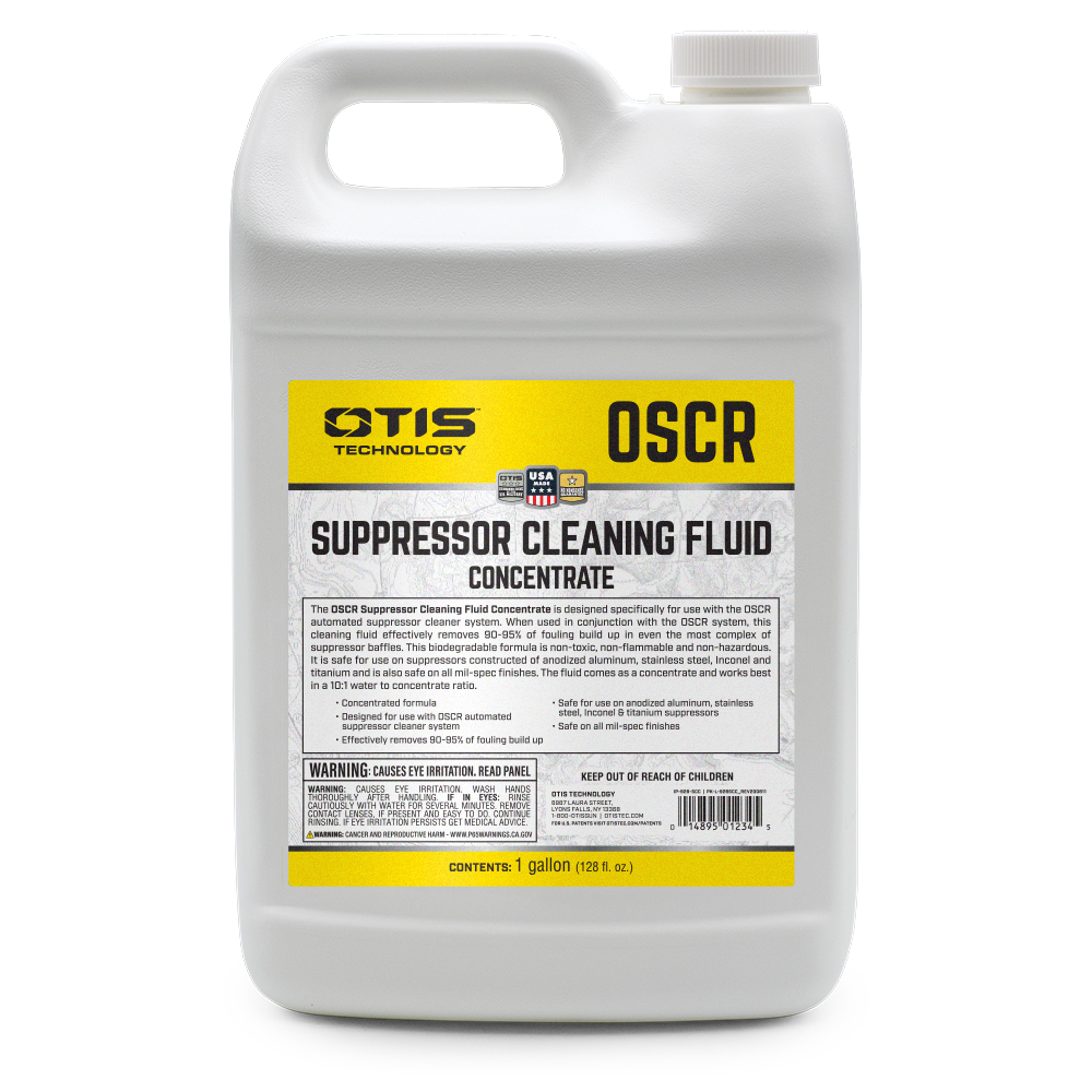 Otis Technology Suppressor Cleaning Fluid Concentrate - Gallon One cycle in OSCR-6 requires 1 gallon of concentrate.