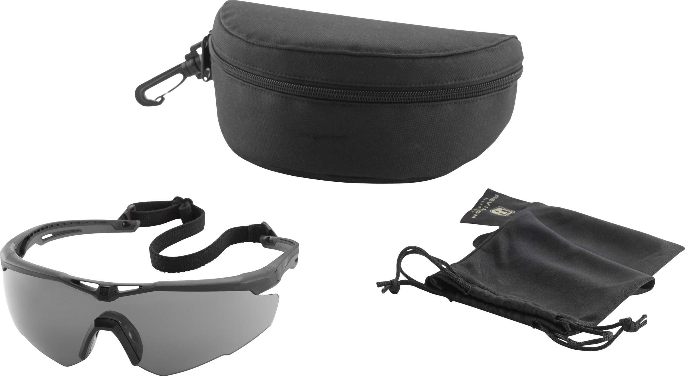 Revision Military Stingerhawk Eyewear System - Regular Smoke Lens Basic Kit