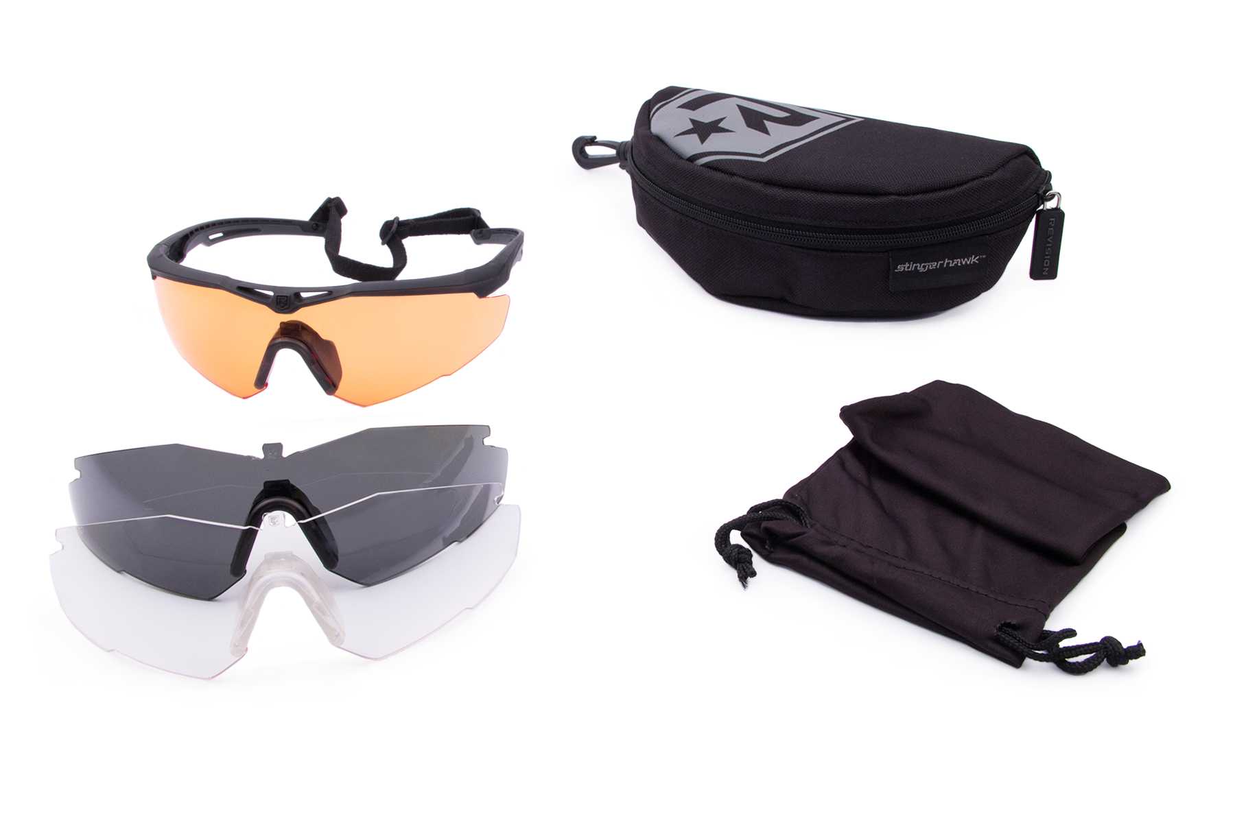 Revision Military Stingerhawk Eyewear System - Large Deluxe Shooter'S Kit