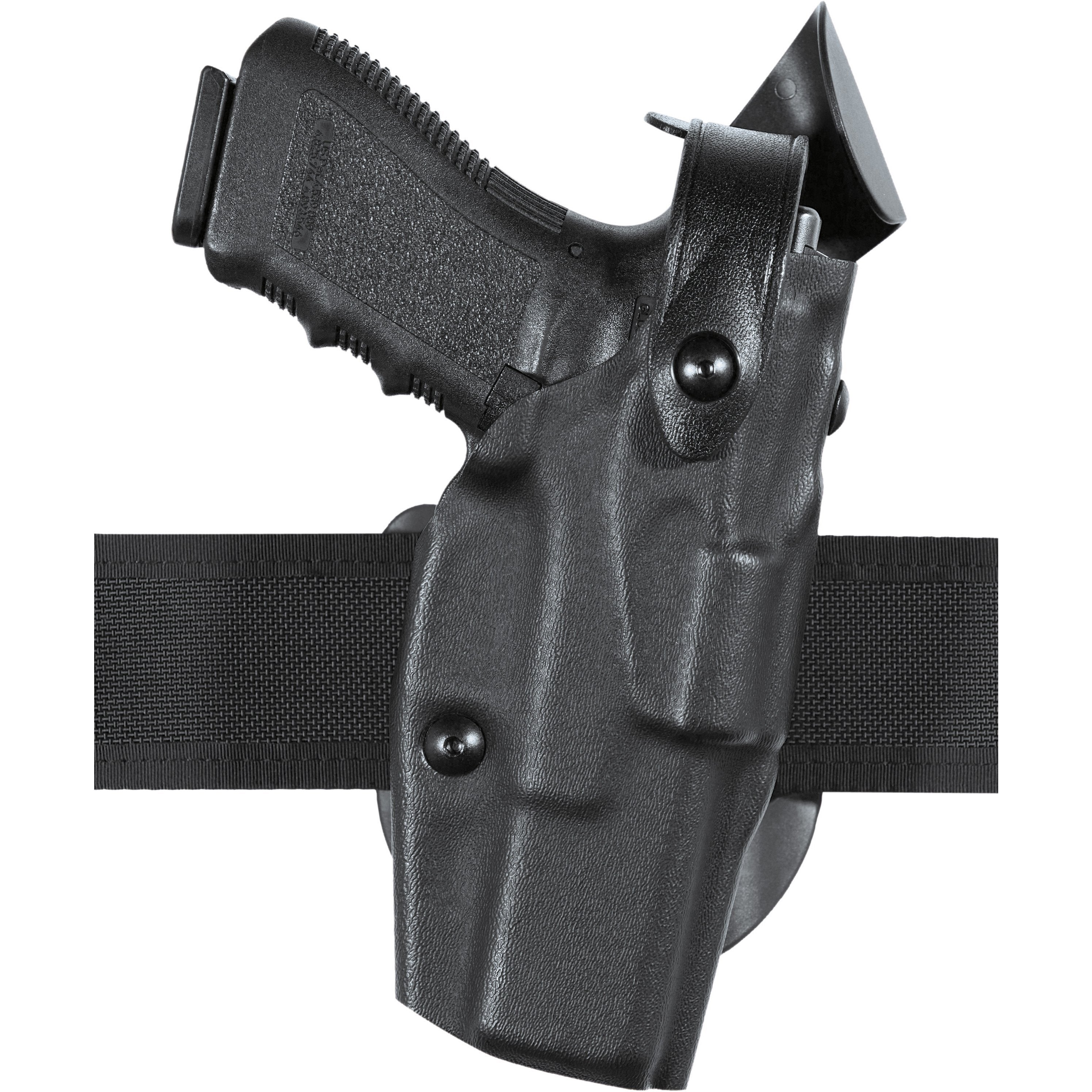 Safariland Model 6362 ALS/SLS Hi-Ride UBL, Level III Retention Duty Holster for Glock 17 Gens 1-4 w/ Light