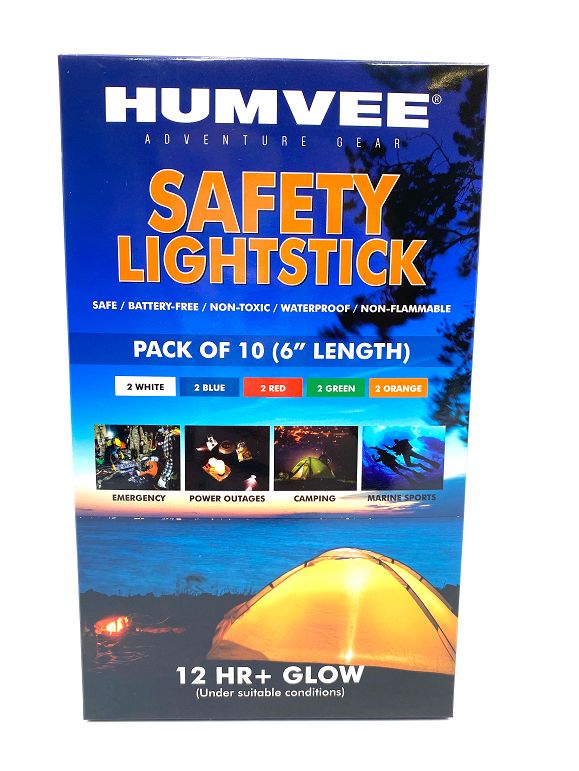 Humvee Humvee 6 Safety Glow Sticks, 10 pack