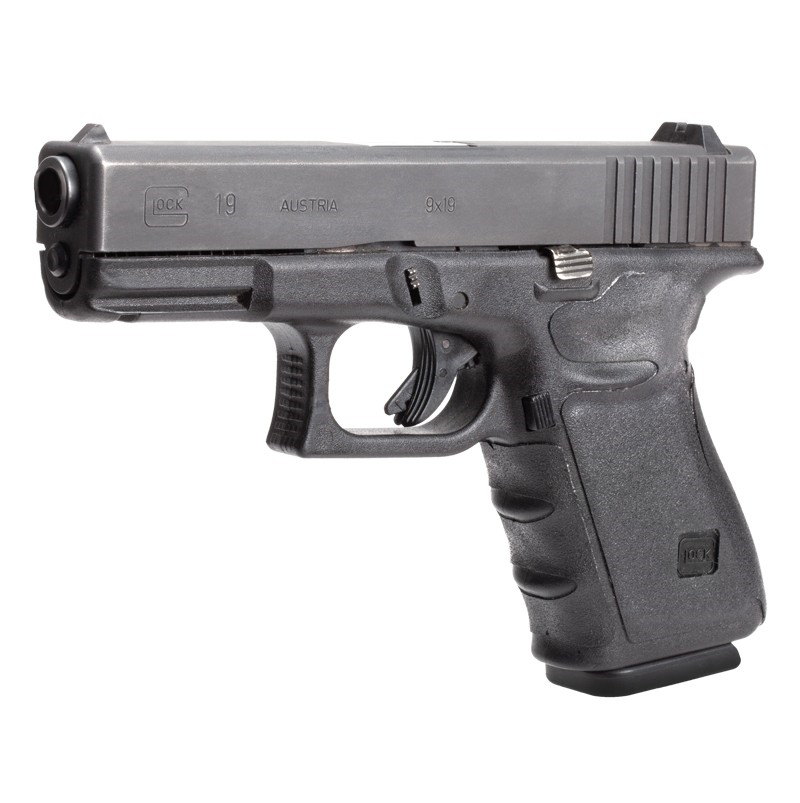 Hogue Glock 19 23 32 38 Wrap Rub BLK Gen 3