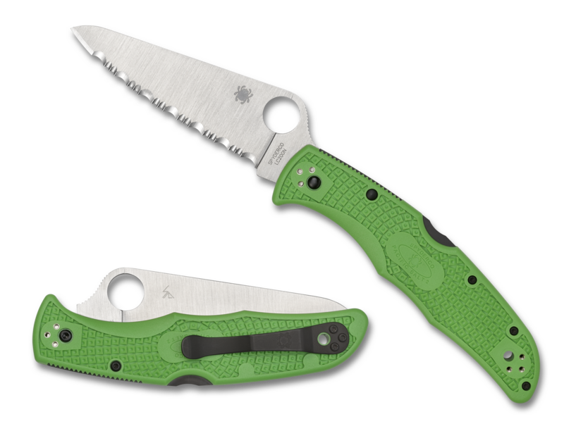Spyderco Pacific Salt Lightweight Green FRN