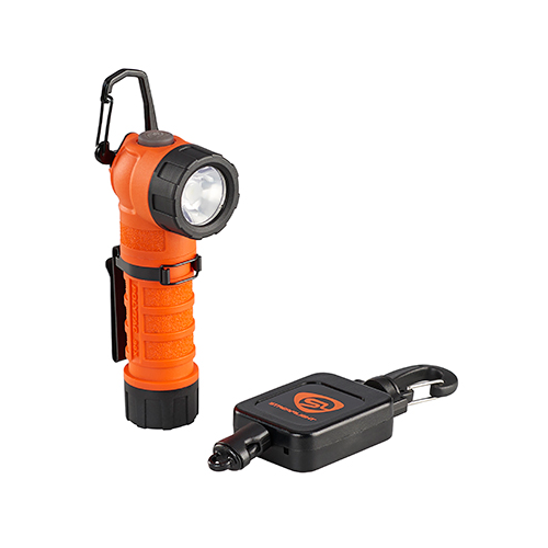 Streamlight PolyTac 90X USB - Streamlight SL-B26 Battery Pack - Orange w/ Gear Keeper [padded]
