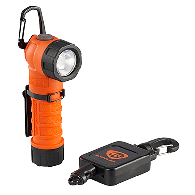 Streamlight PolyTac 90X USB - Streamlight SL-B26 Battery Pack - Orange w/ Gear Keeper