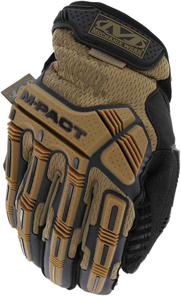 Mechanix Wear TAA M-Pact Coyote D4-360 Gloves (Small, Brown)