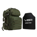 NcSTAR Tactical Backpack w/10''x12'' Level III+ STR's Cut PE Hard Ballistic Plate
