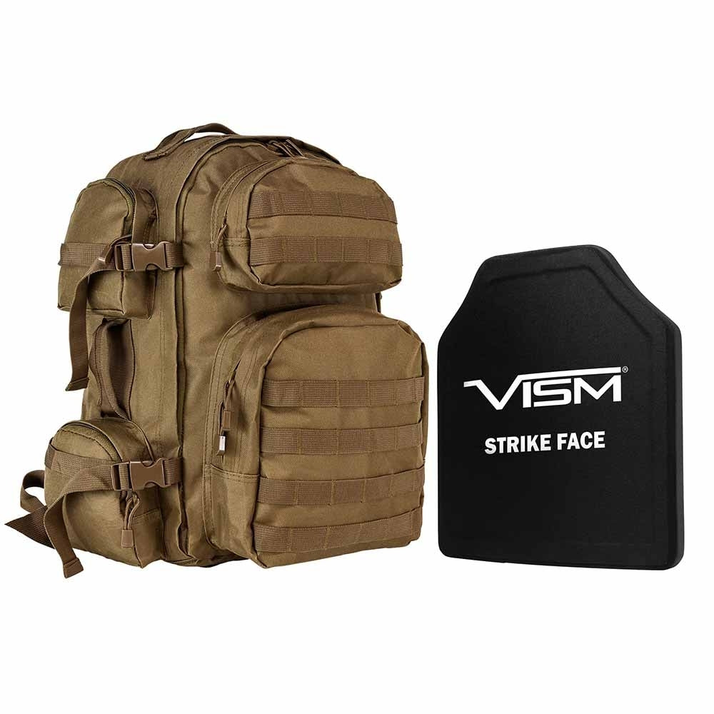 NcSTAR Tactical Backpack w/10'x12' Level III+ STR's Cut PE Hard Ballistic Plate