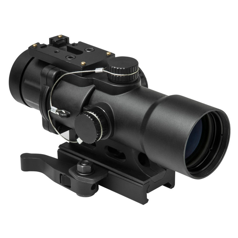 NcSTAR Compact Prismatic Scope - 3.5X32 - Blue/Green Illumination