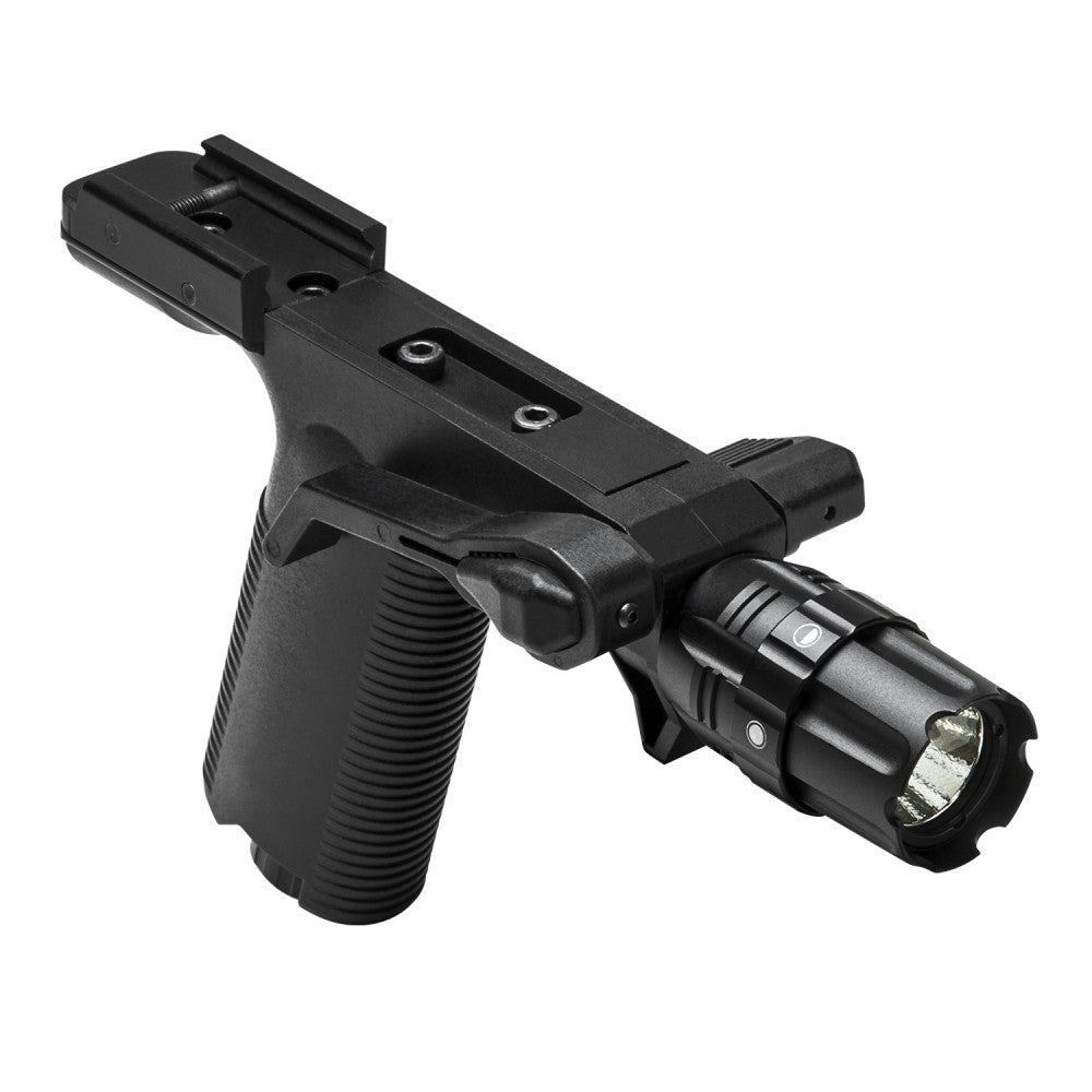 NcSTAR Vert Grip w/Strobe FlashLight - Picatinny