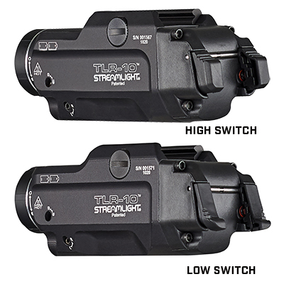 Streamlight TLR-10 Gun Light with Ambidextrous Rear Switch Options