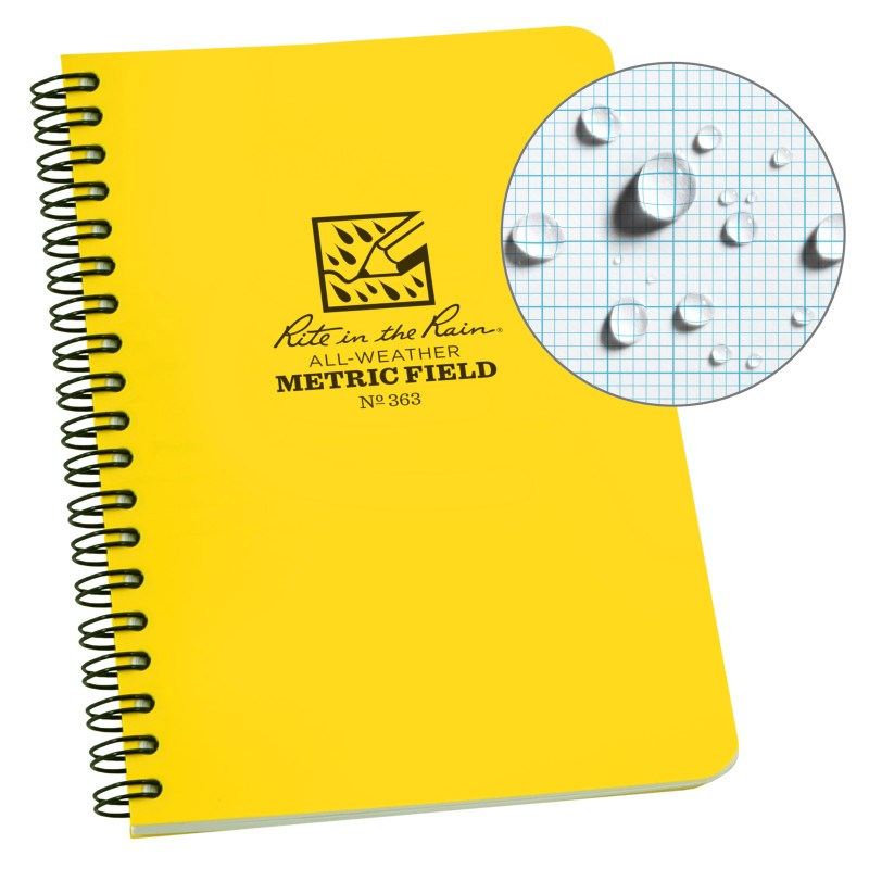 Rite in the Rain Polydura Side Spiral Field Notebook - 4.875 x 7