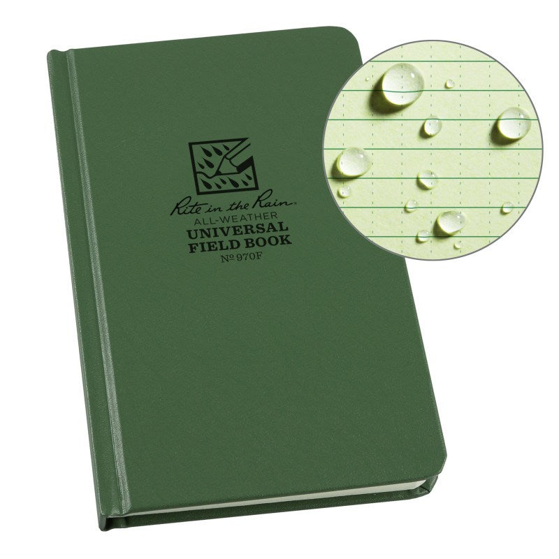 Rite in the Rain Fabrikoid Universal Bound Book - 4.75 x 7.5 - Green