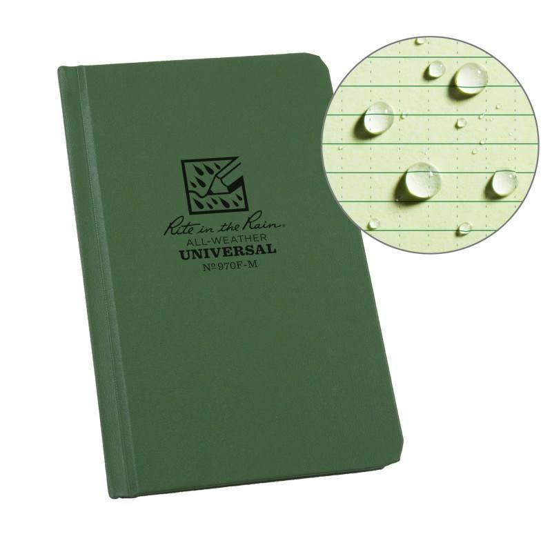Rite in the Rain Fabrikoid Universal Hard Cover Book - 4.25' x 6.75'