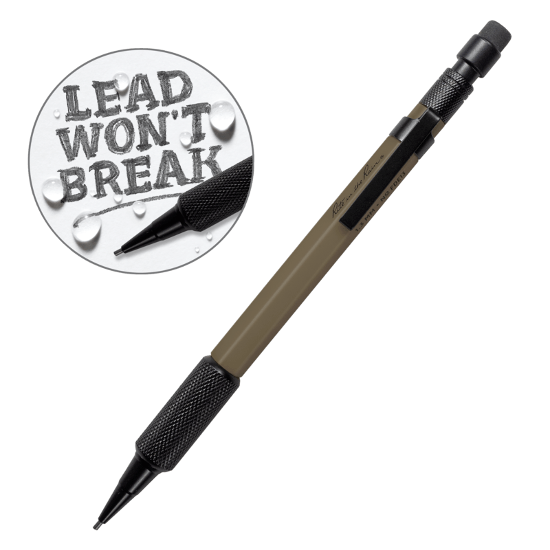 Rite in the Rain Mechanical Clicker Pencil - Dark Earth Pen with 1.3mm Black Lead