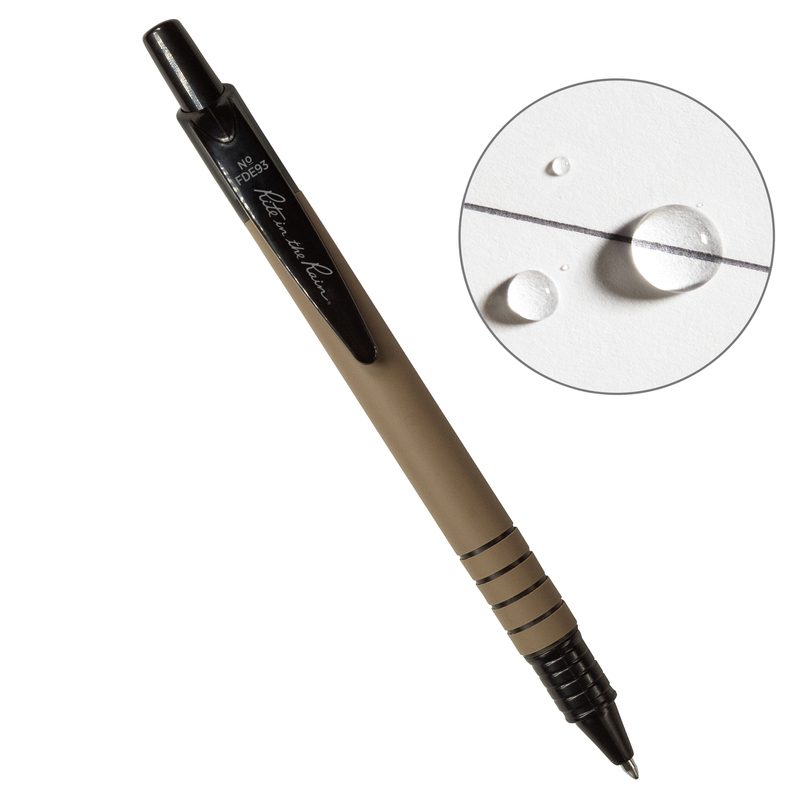 Rite in the Rain All-Weather Durable Pen - Black Pen with Black Ink - 2 Pack