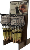 Caliber Gourmet 308 Bottle Opener Keychain Display of 12