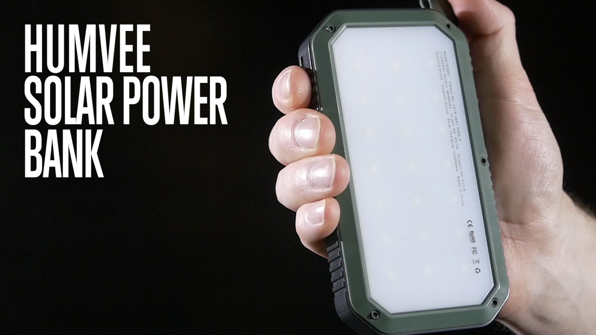 Humvee Solar Power Bank and LED lamp