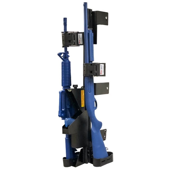 Pro-Gard Industries Ford Interceptor Utility 2020 - 2021 Vertical Pro-cell Mount Dual Weapon Tri-Lock Gun Rack w/Straight Key