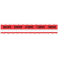 Sirchie Red Sirchmark Evidence Tape w/ White Stripe