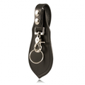 Boston Leather Deluxe Key Holder With Protective Flap