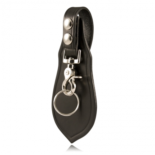 Boston Leather Deluxe Key Holder With Protective Flap