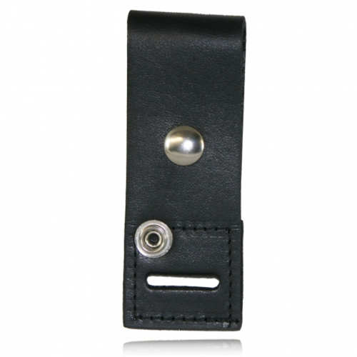 Boston Leather Epaulet Mic Holder 1 3/4 x 7 1/2, Snap and Slot