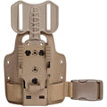 Safariland Model 6004-27 Single Strap Leg Shroud with Drop Flex Adapter (DFA) & QLS 22
