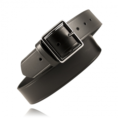 1 3/4 Garrison Belt - Hardware: Brass 56 / Black / Plain