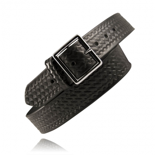 1 3/4 Garrison Belt - Hardware: Brass 26 / Black / Basket Weave