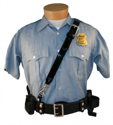 Boston Leather Sam Browne Shoulder Strap D-Rings Included
