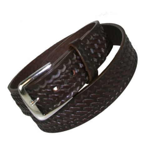 Boston Leather Traditional 1 1/2 Off Duty Belt (Nickel)