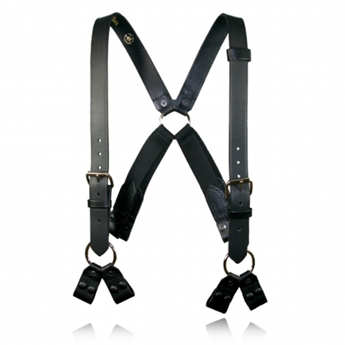 Boston Leather Firefighter’s Suspenders, 8-Point Loop