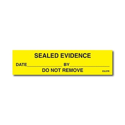Sirchie SEALED EVIDENCE Labels