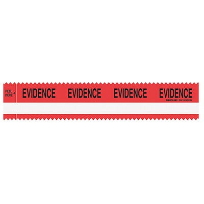 Sirchie EVIDENCE Integrity Strips Red with White Stripe