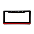 Thin Blue Line License Plate Frame - Thin Red Line