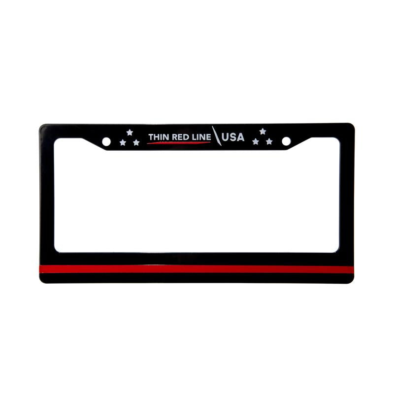 Thin Blue Line License Plate Frame - Thin Red Line