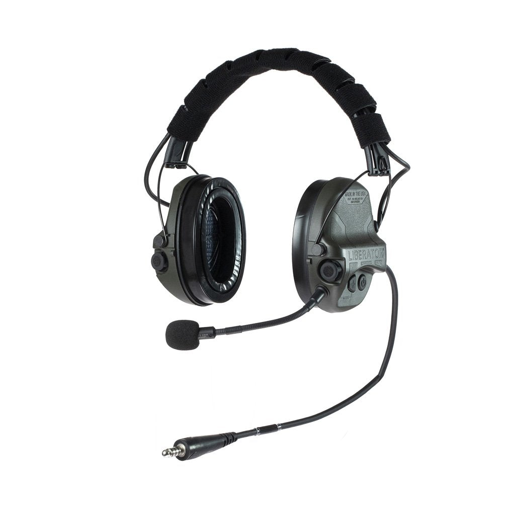 TCI Liberator IV Advanced Single Comm Headset Only with Hearing Protection